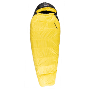 Mons Peak IX Settler 15°F Sleeping Bag – 3-season synthetic insulated survival sleeping bag with nylon ripstop shell, draft collar, and compression sack