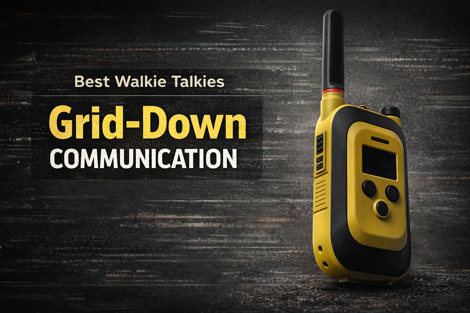 Best walkie talkies for grid-down communication when cell phones lose signal during emergencies